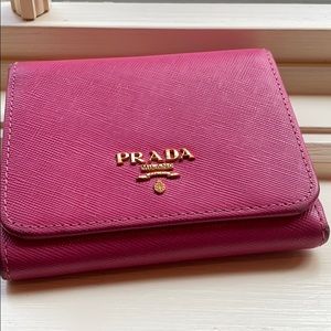 Prada trifold wallet
